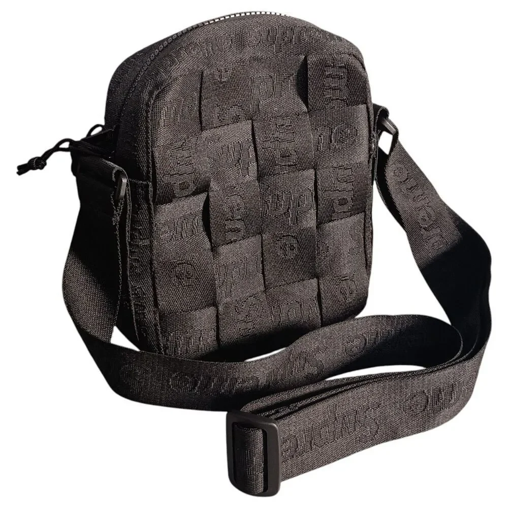 Supreme Woven Shoulder Bag Messenger SS23 Black